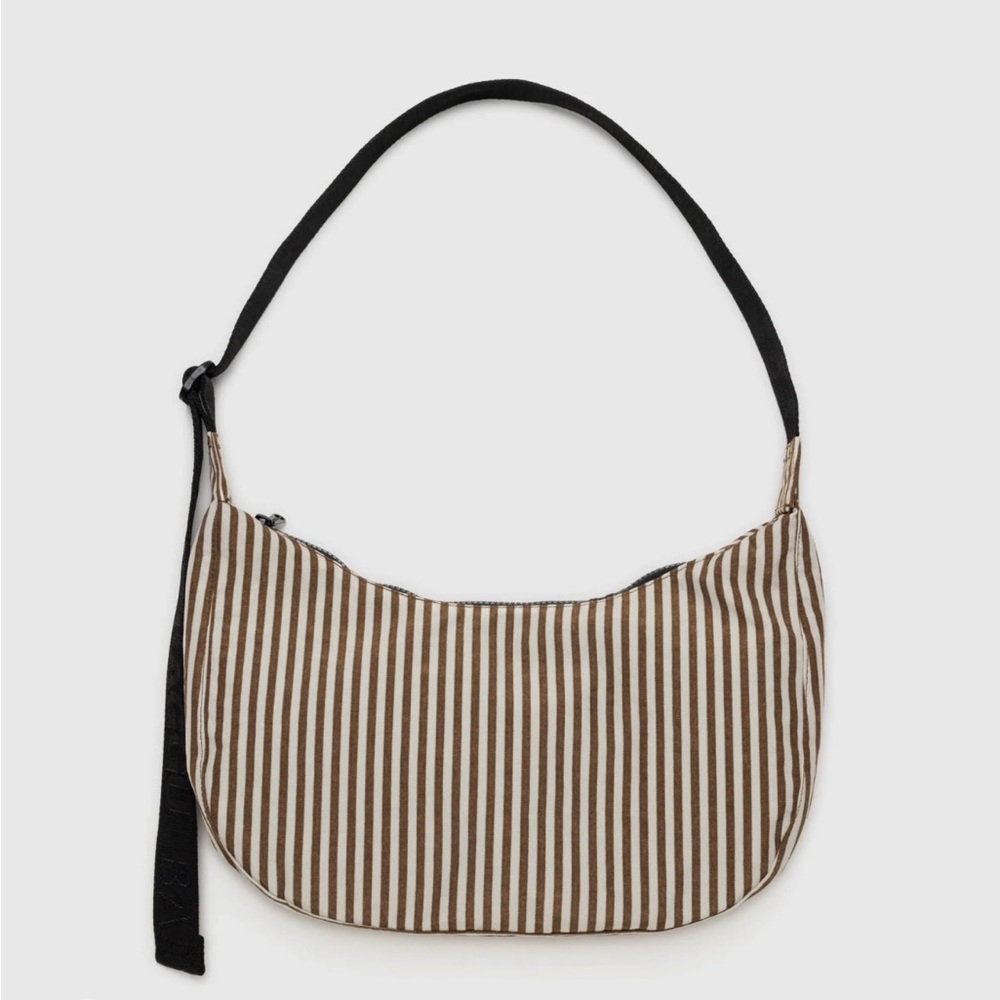 BAGGU Small Striped Crescent Bag